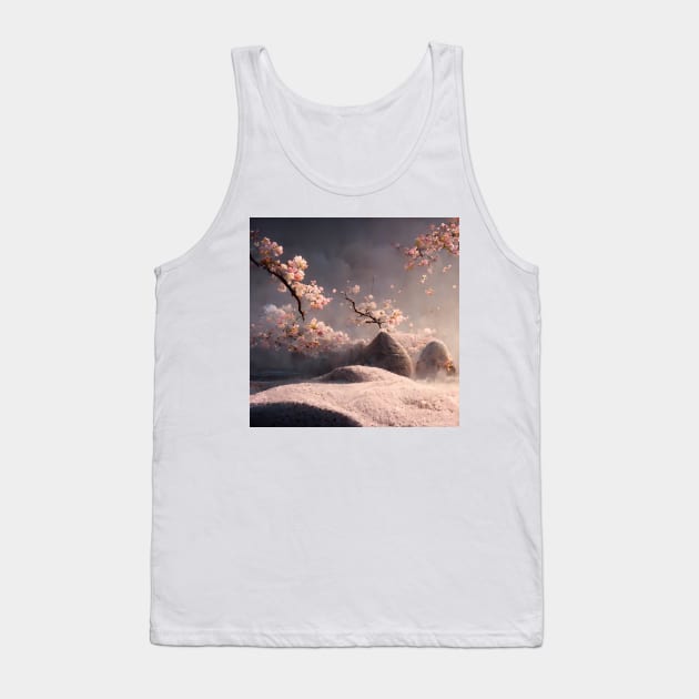 Sakura Peaceful Beauty Tank Top by endage